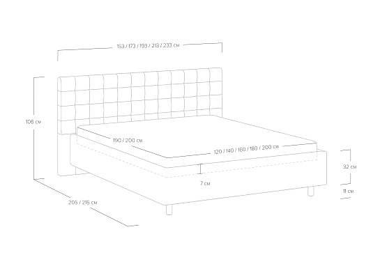 Кровать Siena